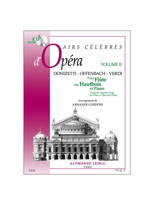 Various Composers: Airs célèbres d'Opéras Vol.2 (Flute & Piano)