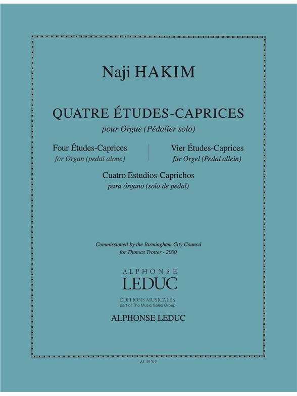 Naji Hakim: 4 Etudes-Caprices (Organ)