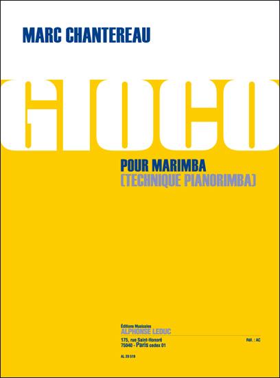 Marc Chantereau: Gioco (Percussion solo)