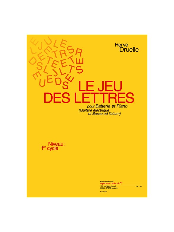 Hervé Druelle: Le Jeu des Lettres (Quartet-Mixed)