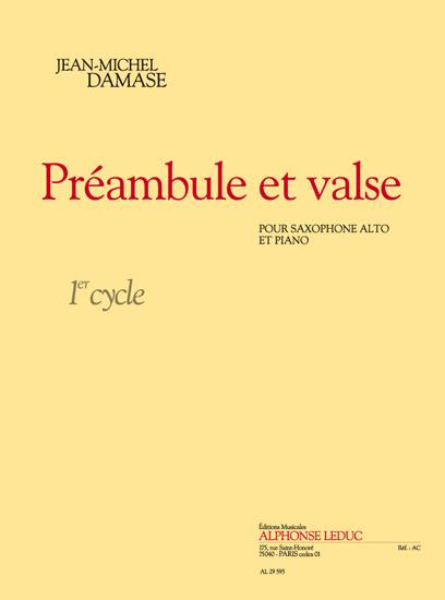 Jean-Michel Damase: Préambule et Valse (alto) (Saxophone-Alto & Piano)