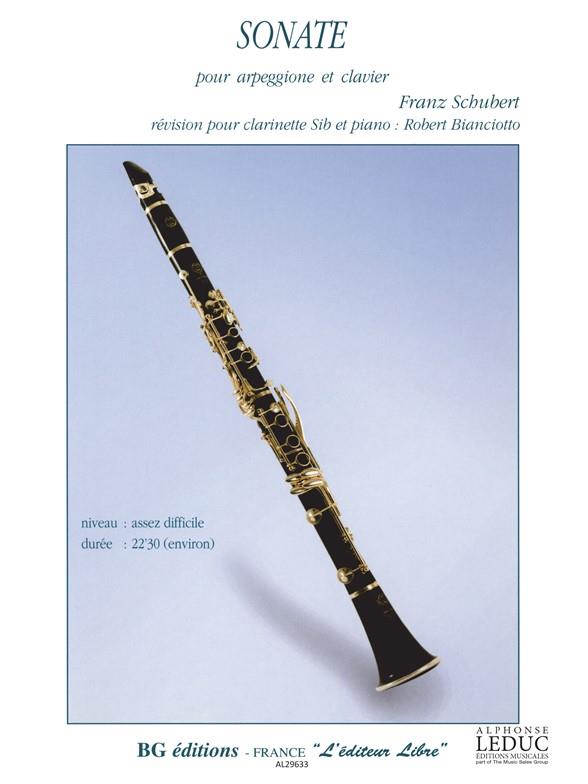 Franz Peter Schubert: Sonata in A minor 'Arpeggione' (Clarinet & Piano)