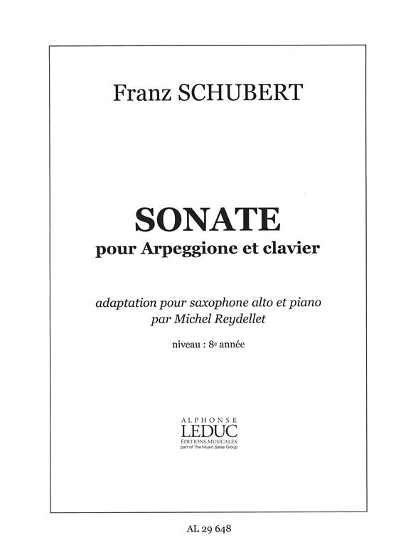 Franz Peter Schubert: Sonata (alto) (Saxophone-Alto & Piano)