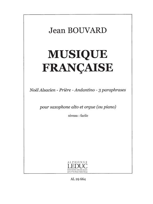 Jean Bouvard: Musique française (alto) (Saxophone & Organ)