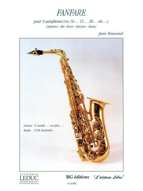 Jean Bouvard: Fanfare (Saxophone Ensemble (5 or more))