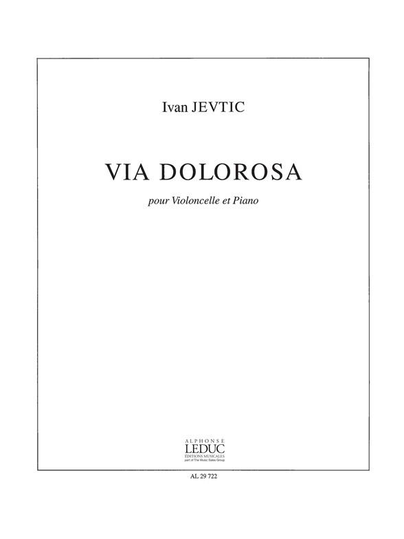 Jevtic Ivan Via Dolorosa Cello & Piano Book