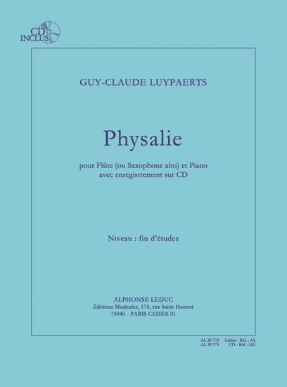 Luypaerts: Physalie (fin d'études) pour flûte (ou saxophone alto) et piano avec cd : le cahier