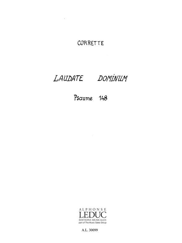 Michel Corrette: Laudate Dominum (Choral-Mixed accompanied)