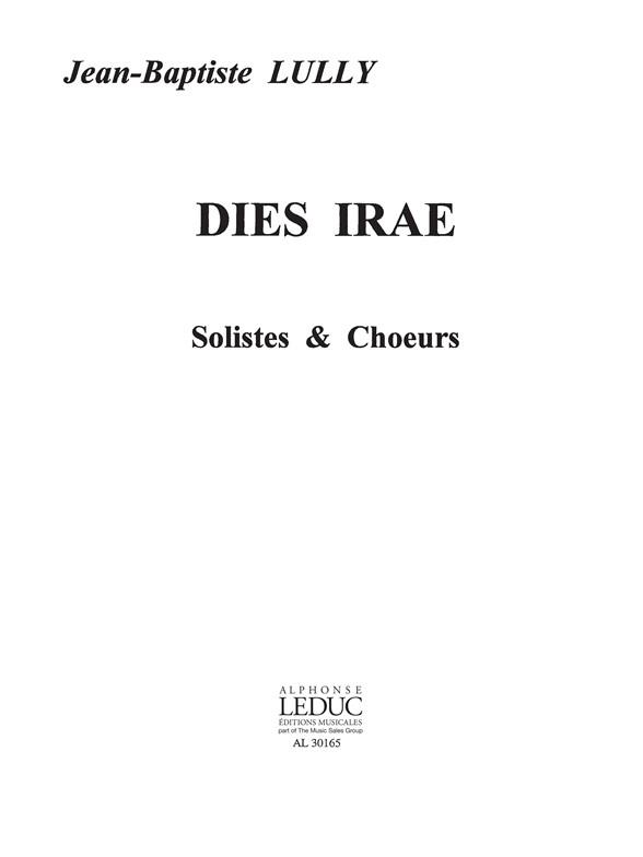 Jean Baptiste Lully: Dies Iræ (Choral)