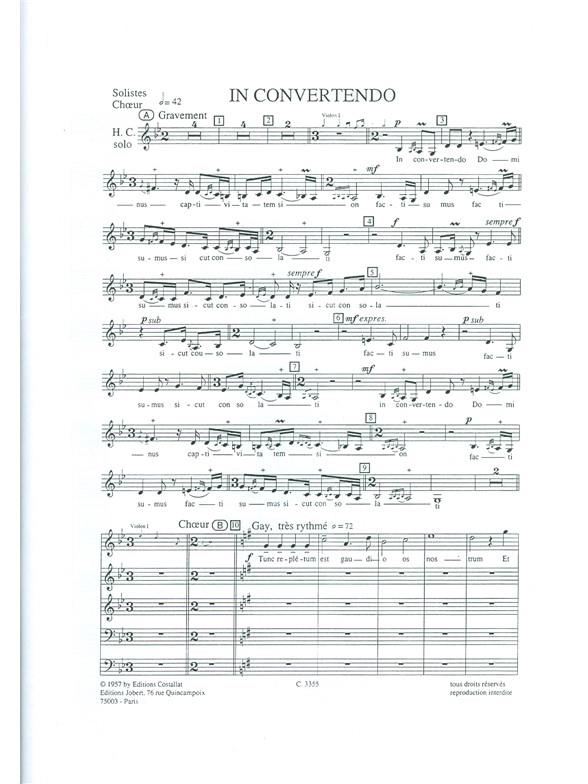 Rameau Jean Philippe Lambert In Convertendo Soli & Satbb A Cappella