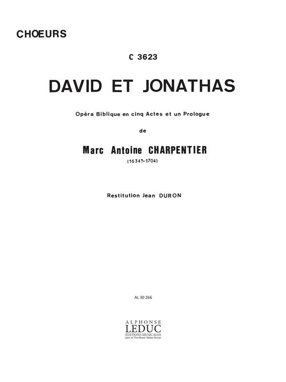 Marc-Antoine Charpentier: David et Jonathas (Opera)
