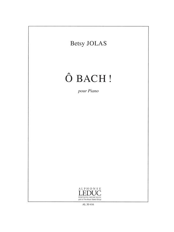 Jolas O Bach Piano Book