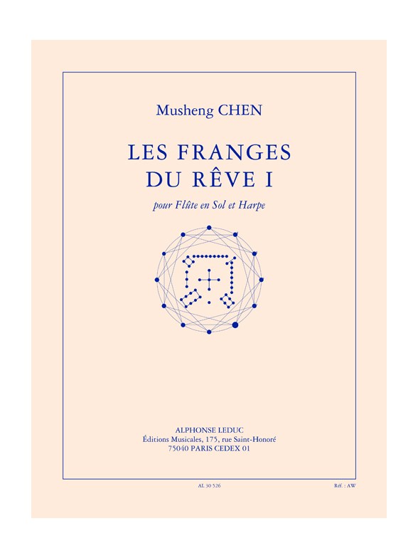 Chen: Les franges du rêve I (8e) (10') pour flûte en sol et harpe