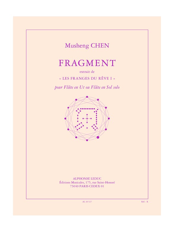 Chen: Fragment, extrait de «les franges du rêve i» (8e) (4'10'') pour flûte en ut (ou en sol) seule