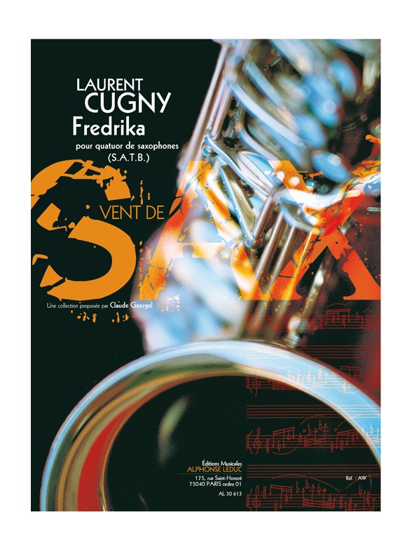 Cugny: Fredrika (6'40'') (8e) (collection vent de sax) pour quatuor de saxophones (satb) (partition et parties)