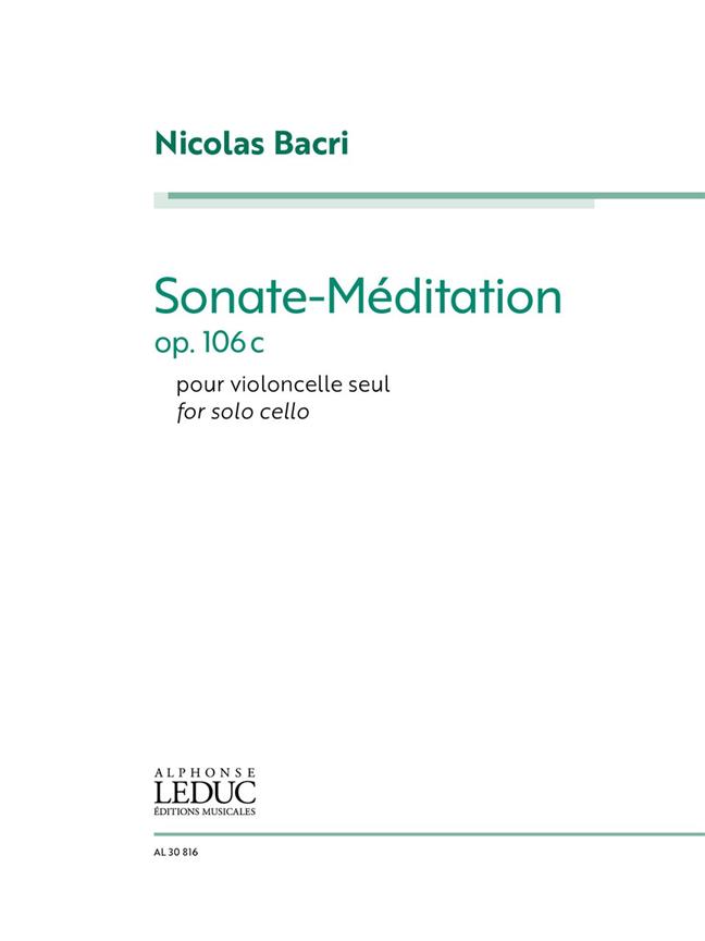 Sonate-Méditation for Solo Cello Op.106c