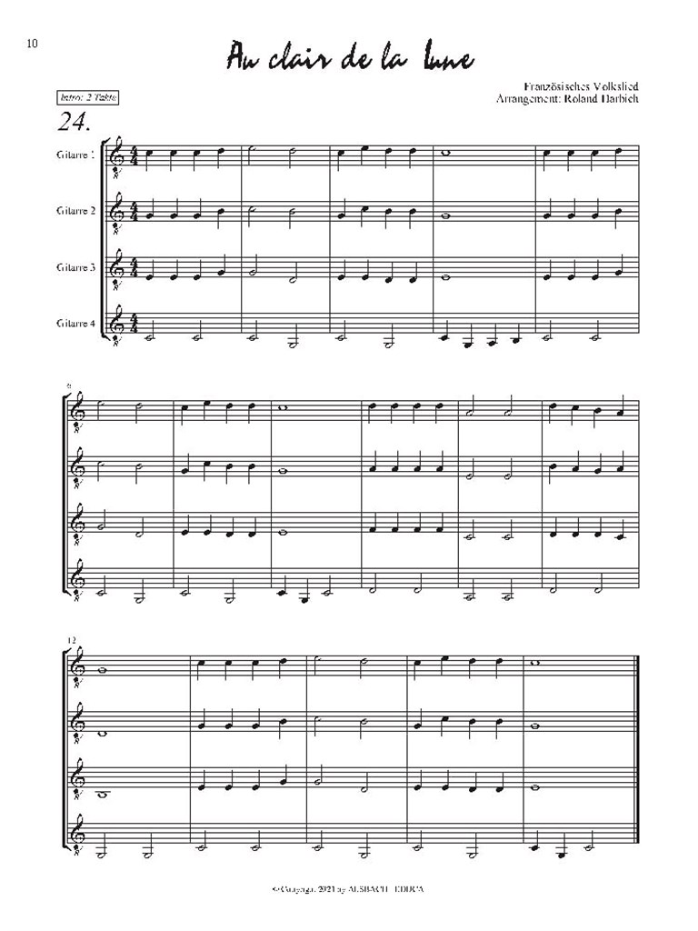 GitarrenKlassenStarter : Arrangements für Schulen und Gitarrenensembles nach der Gitarrenschule von Cees Hartog