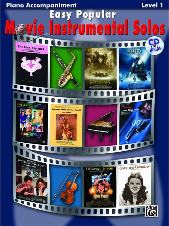 Easy Popular Movie Instrumental Solos - Piano Accompaniment For Woodwind And Brass
