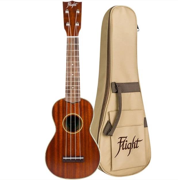 MUS-2 Vintage All Solid Soprano Ukulele : Includes Premium Gig Bag