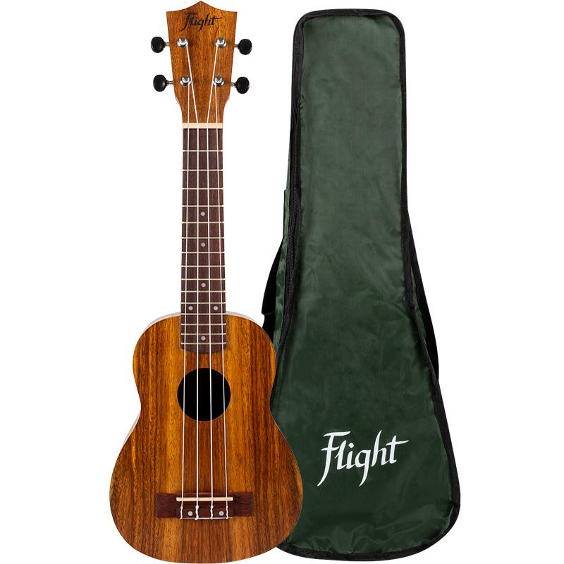 Flight: NUS200 Soprano Ukulele - Teak : w/bag