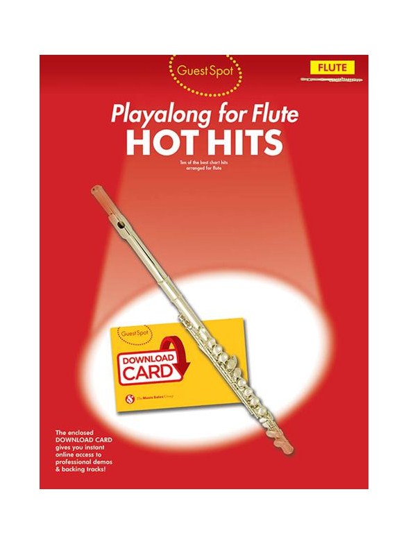 Guest Spot: Hot Hits - Flute (Book/Download Card)