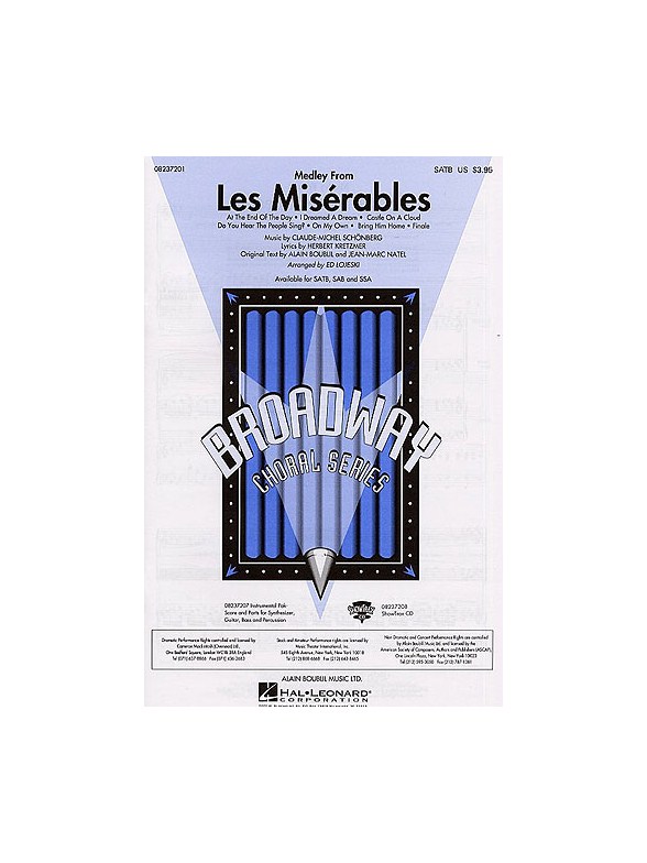 Alain Boublil/Claude Michel Schonberg: Les Miserables - Medley (SATB)