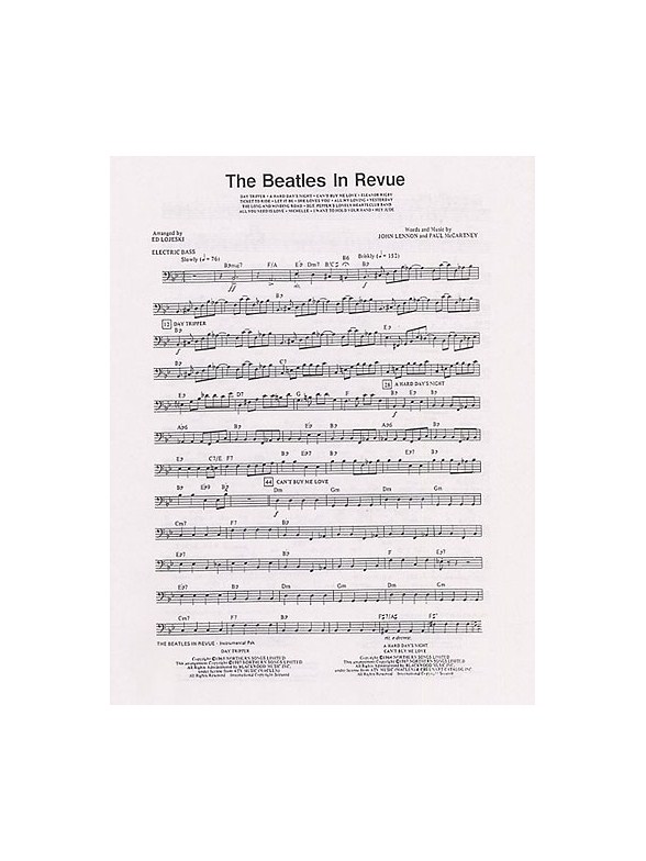 The Beatles: In Revue Medley (Instrumental Pack)