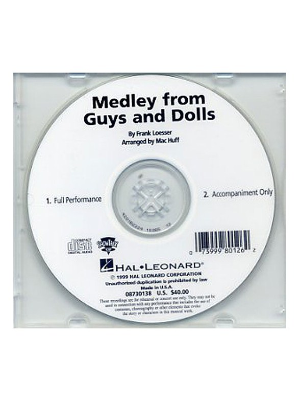 Frank Loesser: Guys And Dolls Medley - Showtrax CD