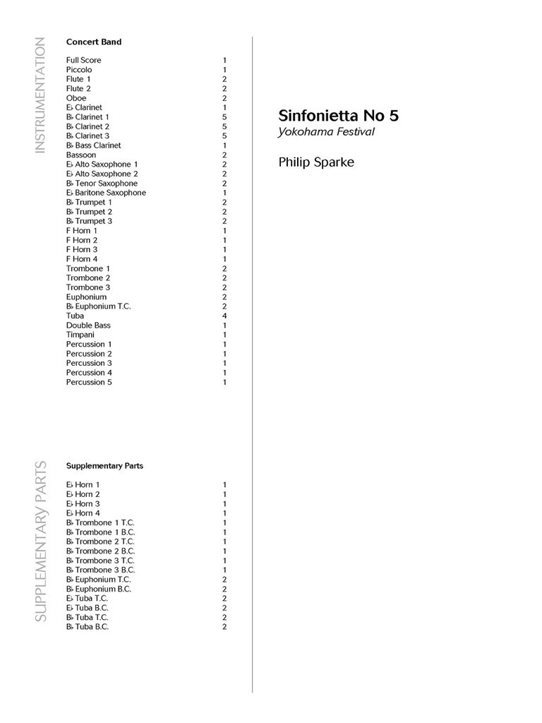 Sinfonietta No 5 : Yokohama Festival