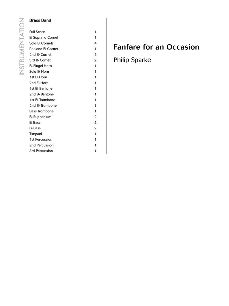 Fanfare for an Occasion