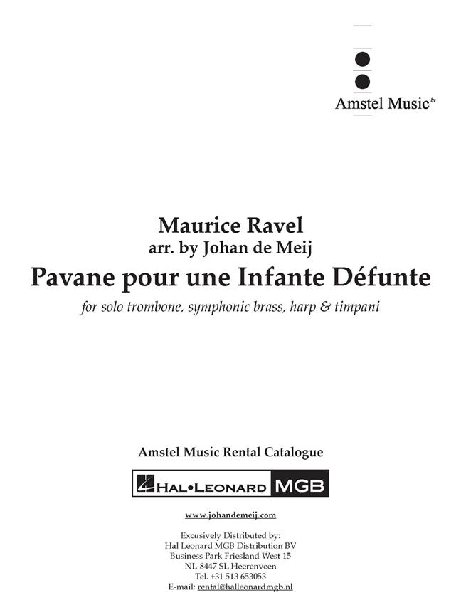 Pavane pour une Infante Défunte : Trombone, Symphonic Brass, Harp & Timpani