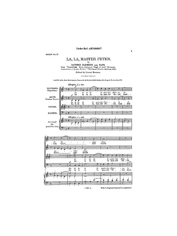 J. Clemens: La La Master Peter