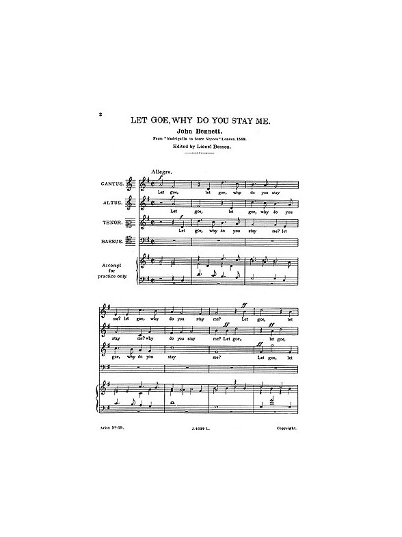 J. Bennet: Let Go Why Do You Stay Me?