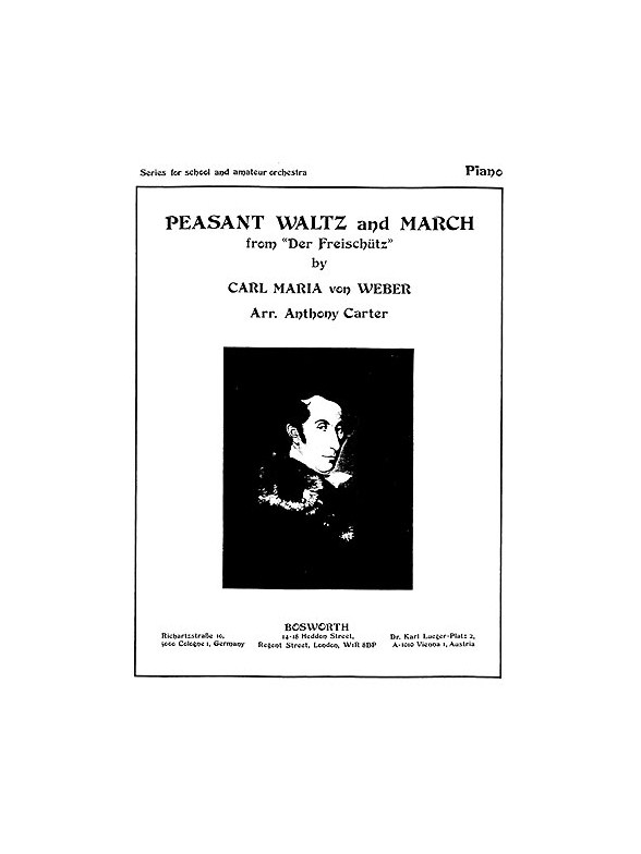 Weber, C M Peasant Waltz And March From Der Freischutz Orch Sc/Pts