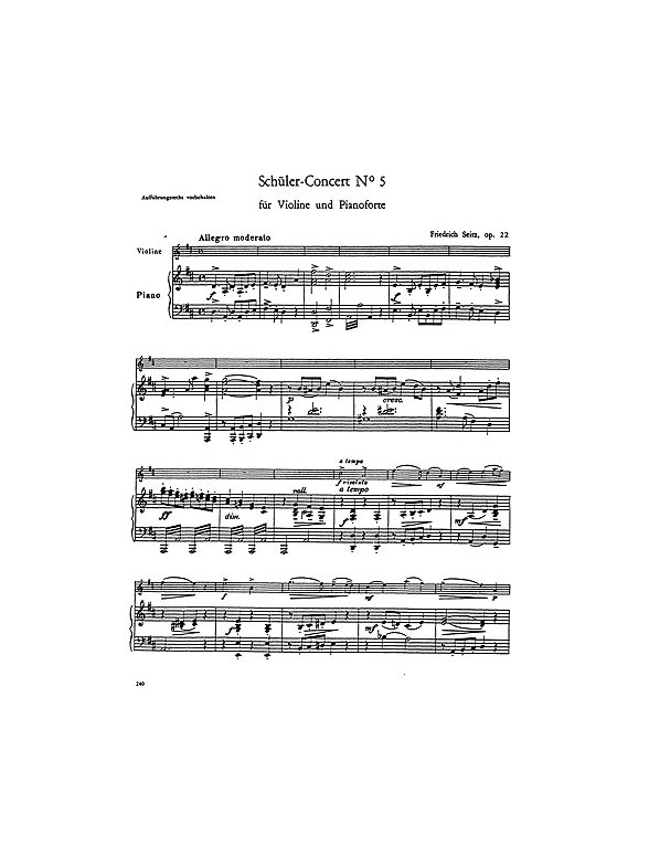 Friedrich Seitz: Concerto Op. 22
