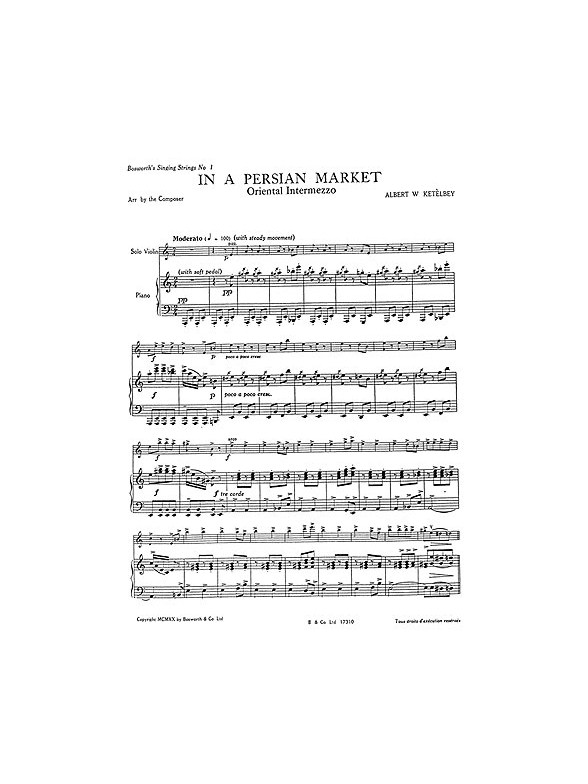 Ketelbey, Aw In A Persian Market Singing No.1 Str Sc/Pts