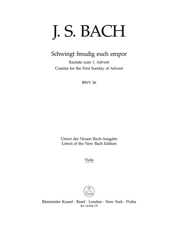 Cantata BWV 36 Schwingt Freudig Euch Empor