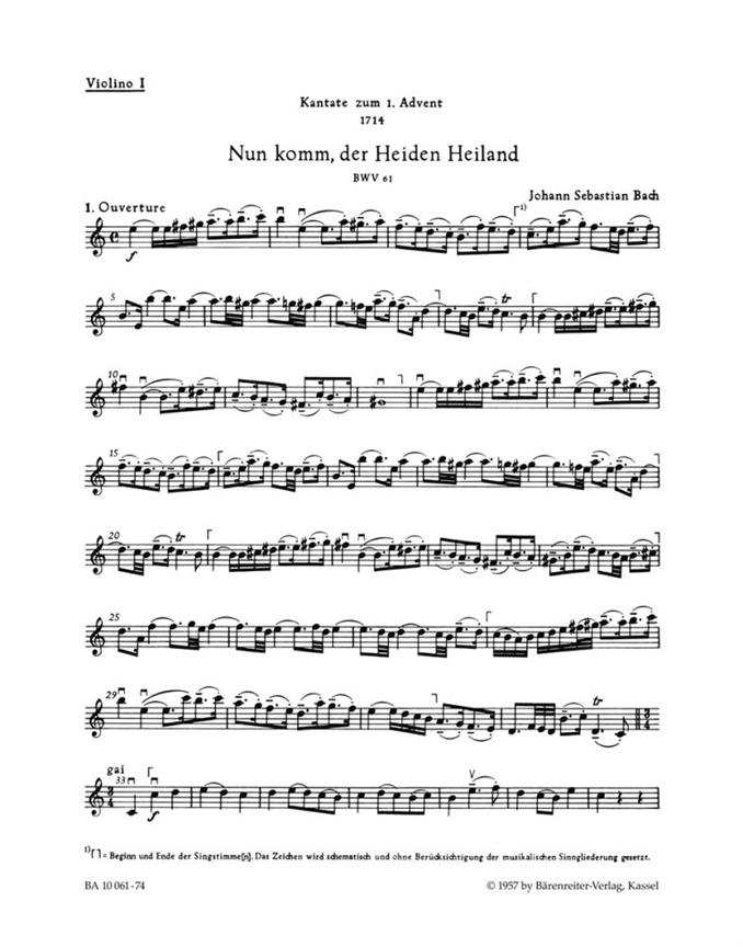 Nun komm, der Heiden Heiland - Bach, Johann Sebastian