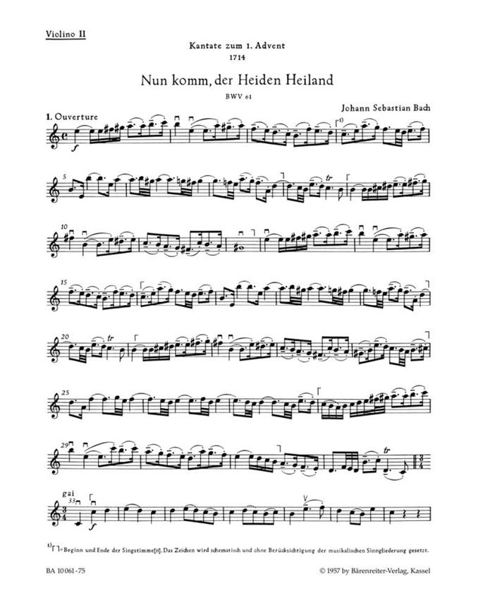 Nun komm, der Heiden Heiland - Bach, Johann Sebastian