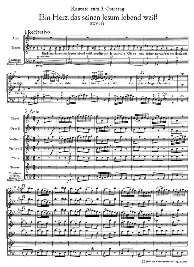 Ein Herz, da? seinen Jesum lebend wei? - Bach, Johann Sebastian