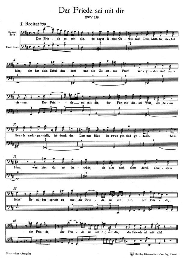 Der Friede sei mit dir - Bach, Johann Sebastian