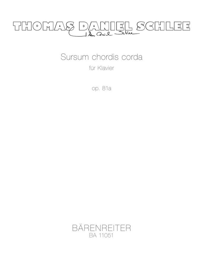 Sursum Chordis Corda For Piano Op. 81a