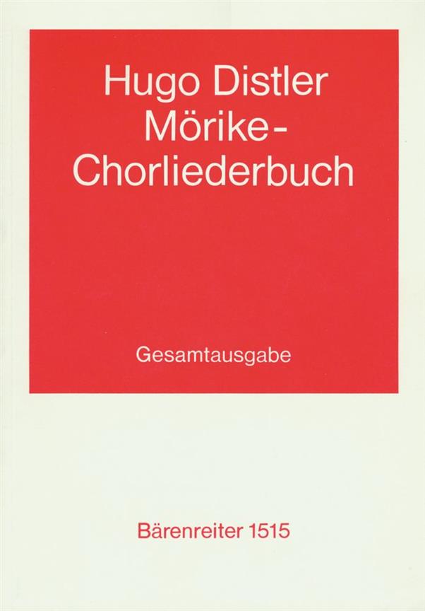 Mörike-Chorliederbuch - Distler, Hugo