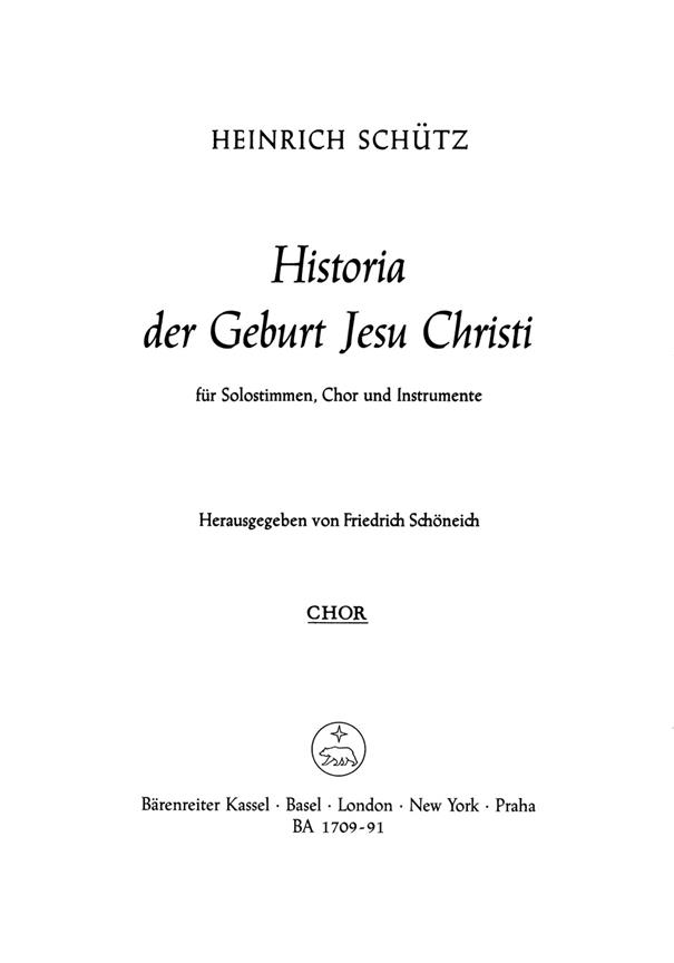 Historia der Geburt Jesu Christi : Christmas Oratorio