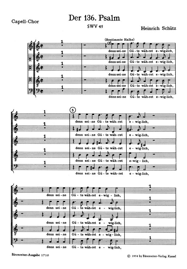 Danket dem Herren, denn er ist freundlich : Capellchor