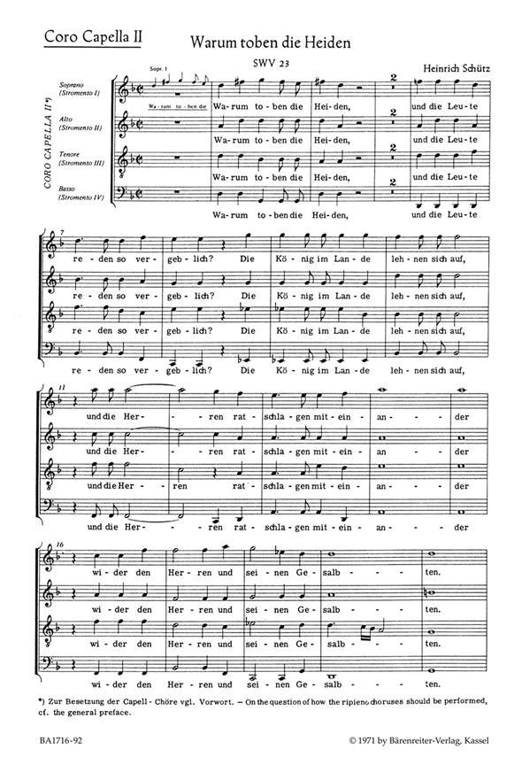 Warum toben die Heiden : Capellchor 2