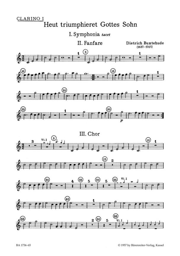 Heut triumphieret Gottes Sohn - Buxtehude, Dietrich