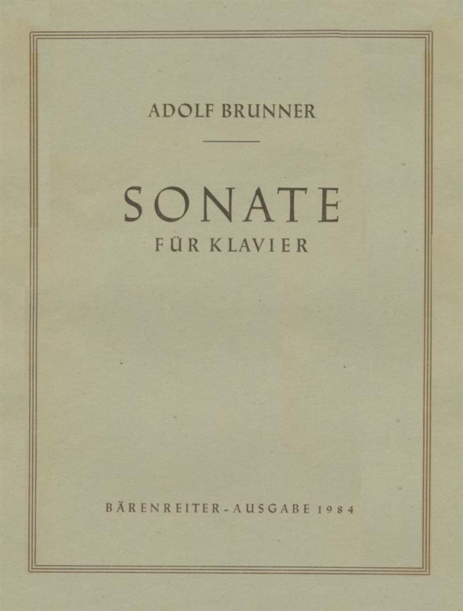 Sonata - Brunner, Adolf