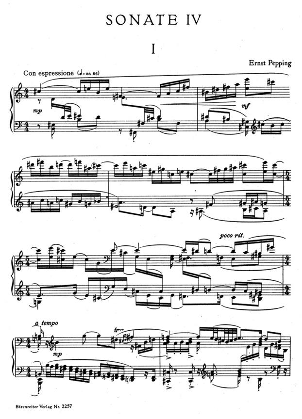 Sonata - Pepping, Ernst