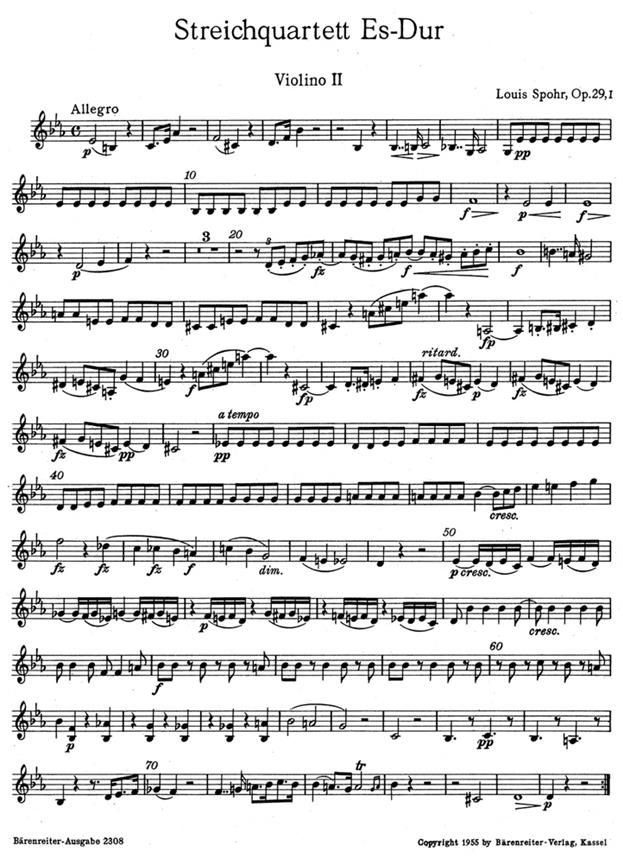 String Quartet - Spohr, Louis